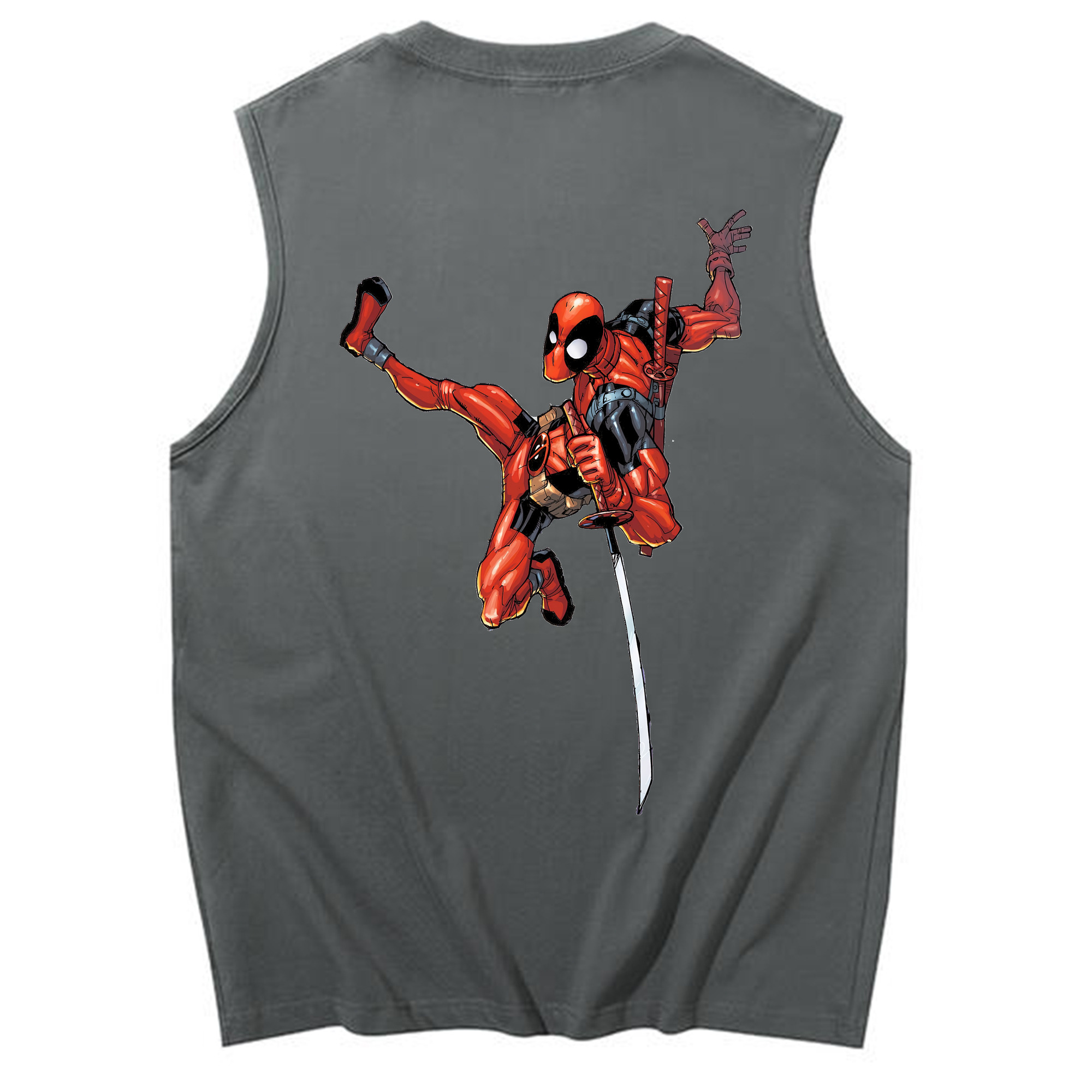 （画像用） Deadpool デッドプール コットン100％タンクトップ（背面プリント）